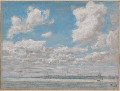 Paysage Marin avec Ciel Ouvert - Eugène Boudin
