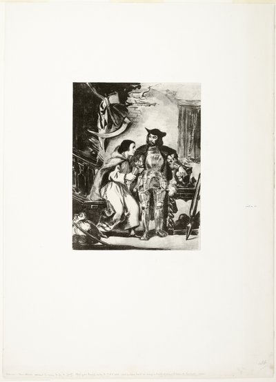 Frère Martin serrant la main de fer de Goetz - Eugène Delacroix