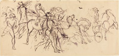 Auriges recto et verso - Eugène Delacroix