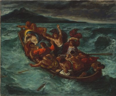 Le Christ endormi pendant la tempête - Eugène Delacroix