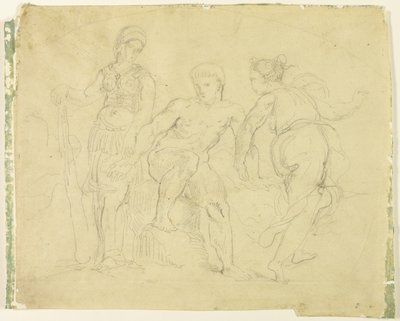 Hercule entre la Vertu et le Vice - Eugène Delacroix