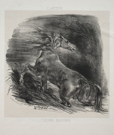 Le Cheval sauvage, ou Cheval effrayé quittant l