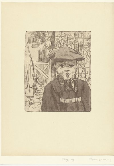 Garçon avec casquette - Eugène Delâtre