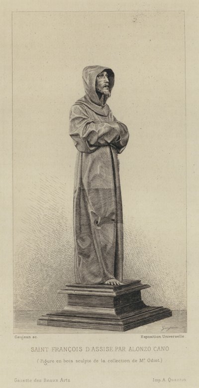 Figure en bois de Saint François d