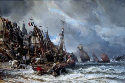 Retour des pêcheurs - Eugene Isabey