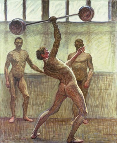 Soulever des poids avec un bras numéro 2, 1914 - Eugène Jansson