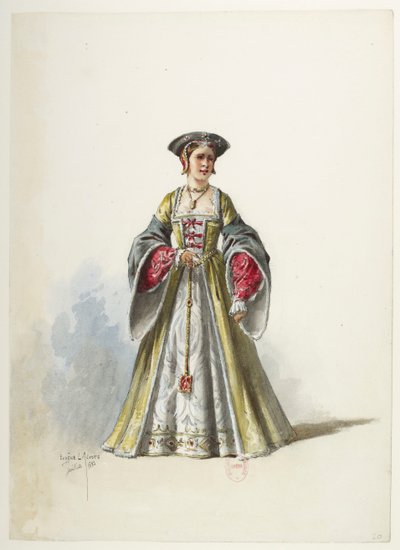Btv1b84558104 20 - Saint-Saëns - Henry VIII - Maquettes de costumes - Lacoste - 20e Costume - Eugene Lacoste
