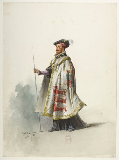 Btv1b84558104 24 - Saint-Saëns - Henry VIII - Maquettes de costumes - Lacoste - 24ème Costume - Eugene Lacoste