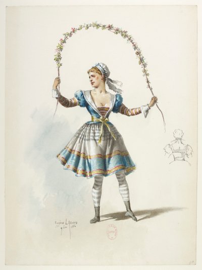 Btv1b84558104 47 - Saint-Saëns - Henry VIII - Maquettes de costumes - Lacoste - 47. Costume - Eugene Lacoste