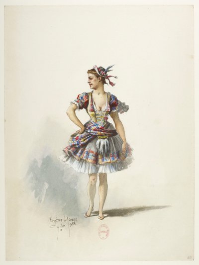 Btv1b84558104 49 - Saint-Saëns - Henry VIII - Modèles de costumes - Lacoste - 49. Costume - Eugene Lacoste