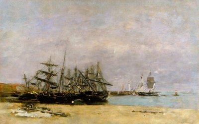 Portrieux - Navires échoués - Eugene Louis Boudin