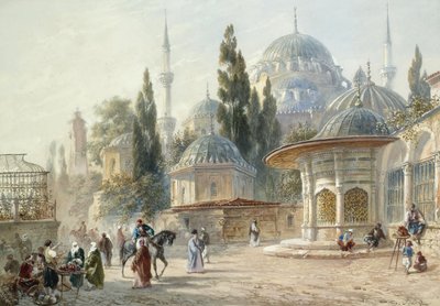 La mosquée Sehzade à Constantinople - Eugène Napoleon Flandin