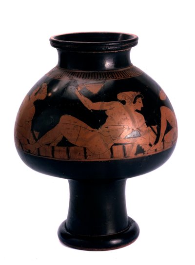 Psykter à figures rouges avec une scène de symposium, Grèce antique - Euphronios