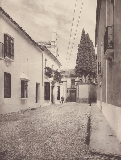 Maisons Pres de la Calle de Gameros, A Ronda (b/w photo) - European Photographer