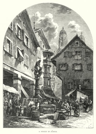 Une rue à Zurich - European School