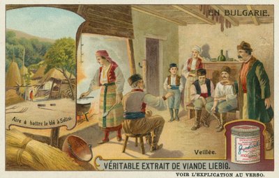Une veillée et le battage du blé à Secke - European School