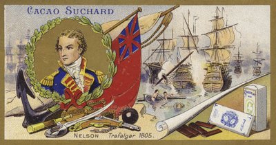 Amiral Lord Nelson et la bataille de Trafalgar, 1805 - European School
