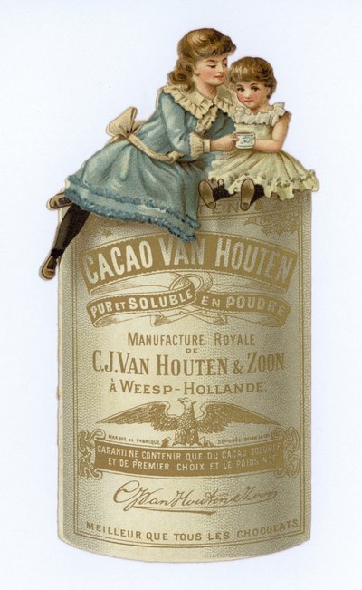 Publicité pour le cacao Van Houten - European School