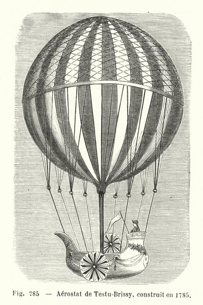 Aérostat de Testu-Brissy, construit en 1785 - European School