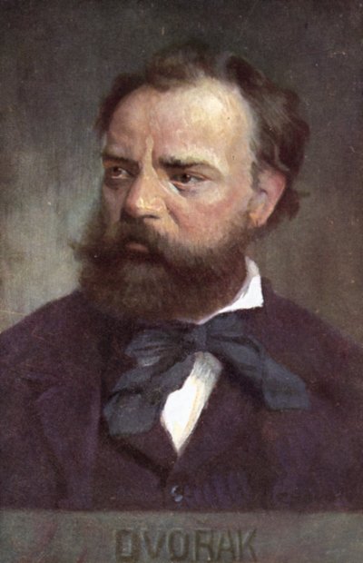 Antonin Dvorak, compositeur tchèque (lithographie couleur) - European School