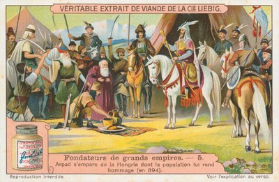 Arpad, carte de Liebig, début du 20e siècle (chromo) - European School