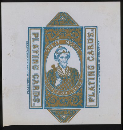Œuvre pour cartes à jouer (lithographie) - European School