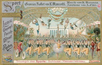 Ballet, carte de Liebig, début du 20e siècle (chromo) - European School