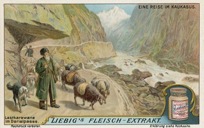 Caravane dans les gorges de Darial, Russie - European School