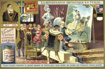 Charles V ramasse le pinceau de Titien après qu