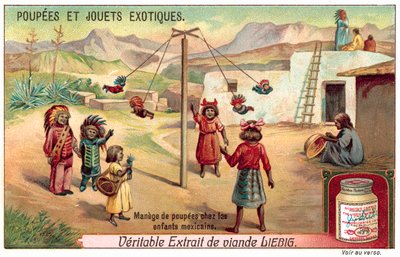 Enfants au Mexique jouant avec des poupées sur un carrousel - European School