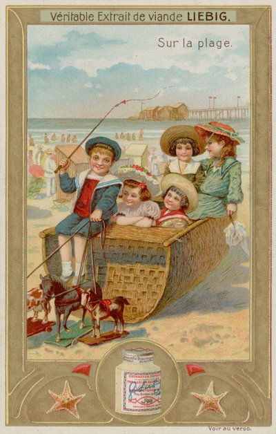 Enfants dans un Carrosse Imaginaire avec des Chevaux Jouets - European School