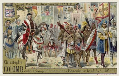 Christophe Colomb entre à Barcelone en triomphe, 15 avril 1493 - European School