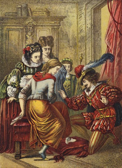Cendrillon (lithographie en couleur) - European School