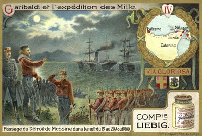 Traversée du détroit de Messine dans la nuit du 19-20 août 1860 - European School