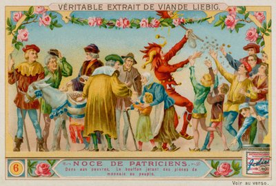 Dons pour les pauvres, le bouffon jette de l