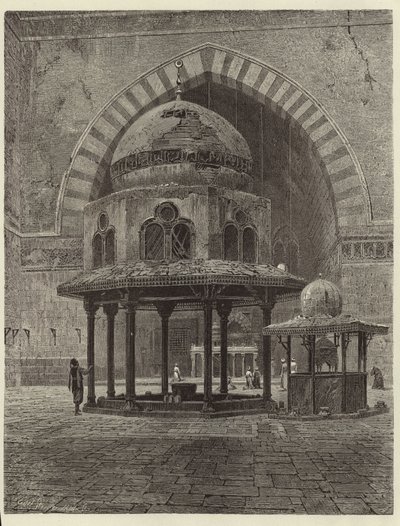Égypte - Intérieur de la mosquée du Sultan Hassan - European School