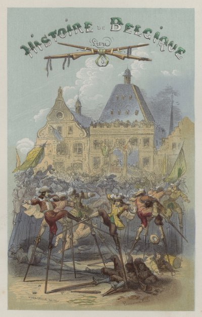 Combat sur échasses à Namur - European School