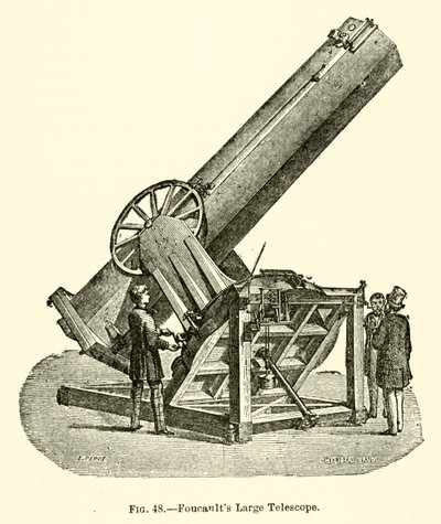 Grand Télescope de Foucault (gravure) - European School
