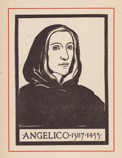 Fra Angelico, artiste italien de la Renaissance (lithographie) - European School