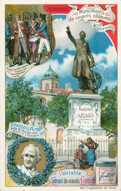 François Arago, Carte de Liebig, début du 20e siècle (chromo) - European School