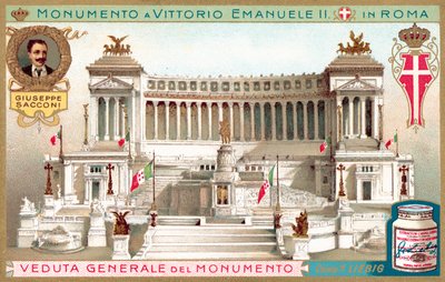 Vue générale du monument au roi Victor Emmanuel II à Rome - European School