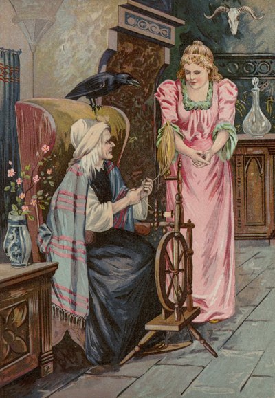 Contes de Grimms : La rose des bruyères (chromolitho) - European School