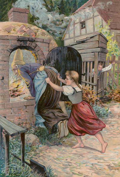 Contes de Grimms : Hansel et Grethel (chromolitho) - European School