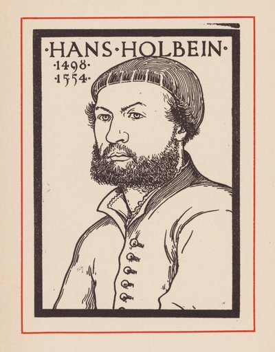 Hans Holbein le Jeune, artiste allemand (lithographie) - European School