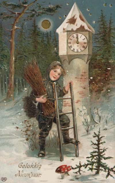 Bonne année (lithographie couleur) - European School