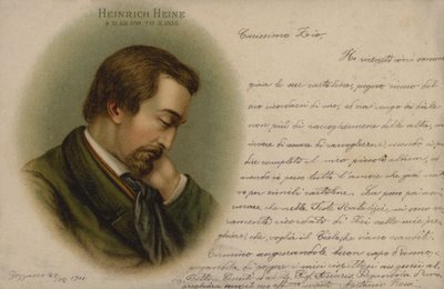 Heinrich Heine, poète allemand (chromolitho) - European School