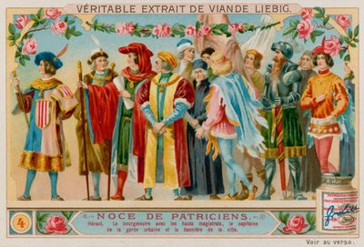 Héraut, maire de la ville et ses magistrats, capitaines de la garde de la ville et les bannières de la ville - European School
