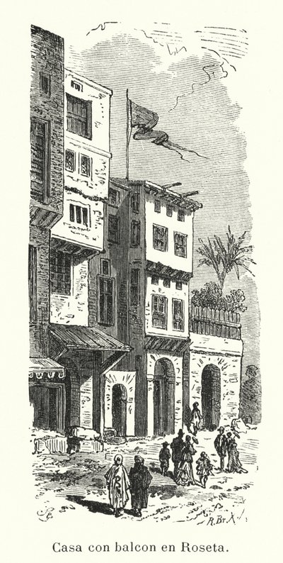 Maison avec balcon à Rosette, Égypte - European School