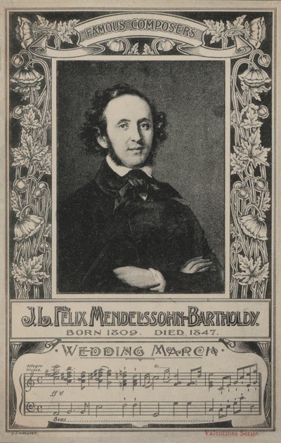 J L Felix Mendelssohn-Bartholdy, Portrait - European School