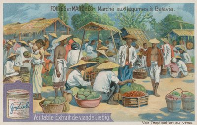 Marché de légumes à Jakarta - European School